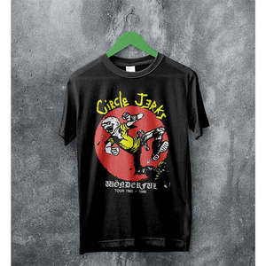 Circle Jerks Wonderful Tour Punk Rock Band Music Graphic Album T-Shirt 05